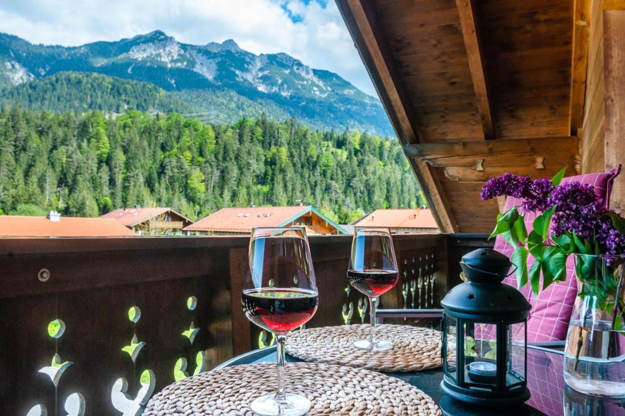 Ferienwohnung Bergfrieden Krün Exteriér fotografie